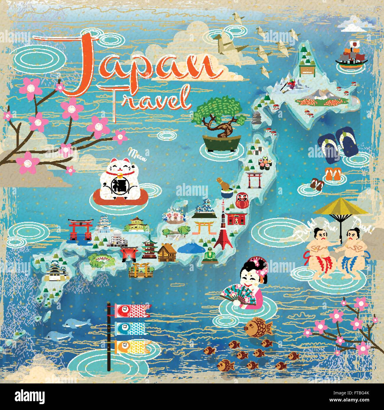 Japan Attraction Map