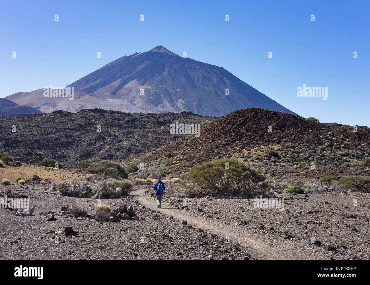 Hiking trail Ruta Arenas Negras and volcano Teide, Teide National Park ...