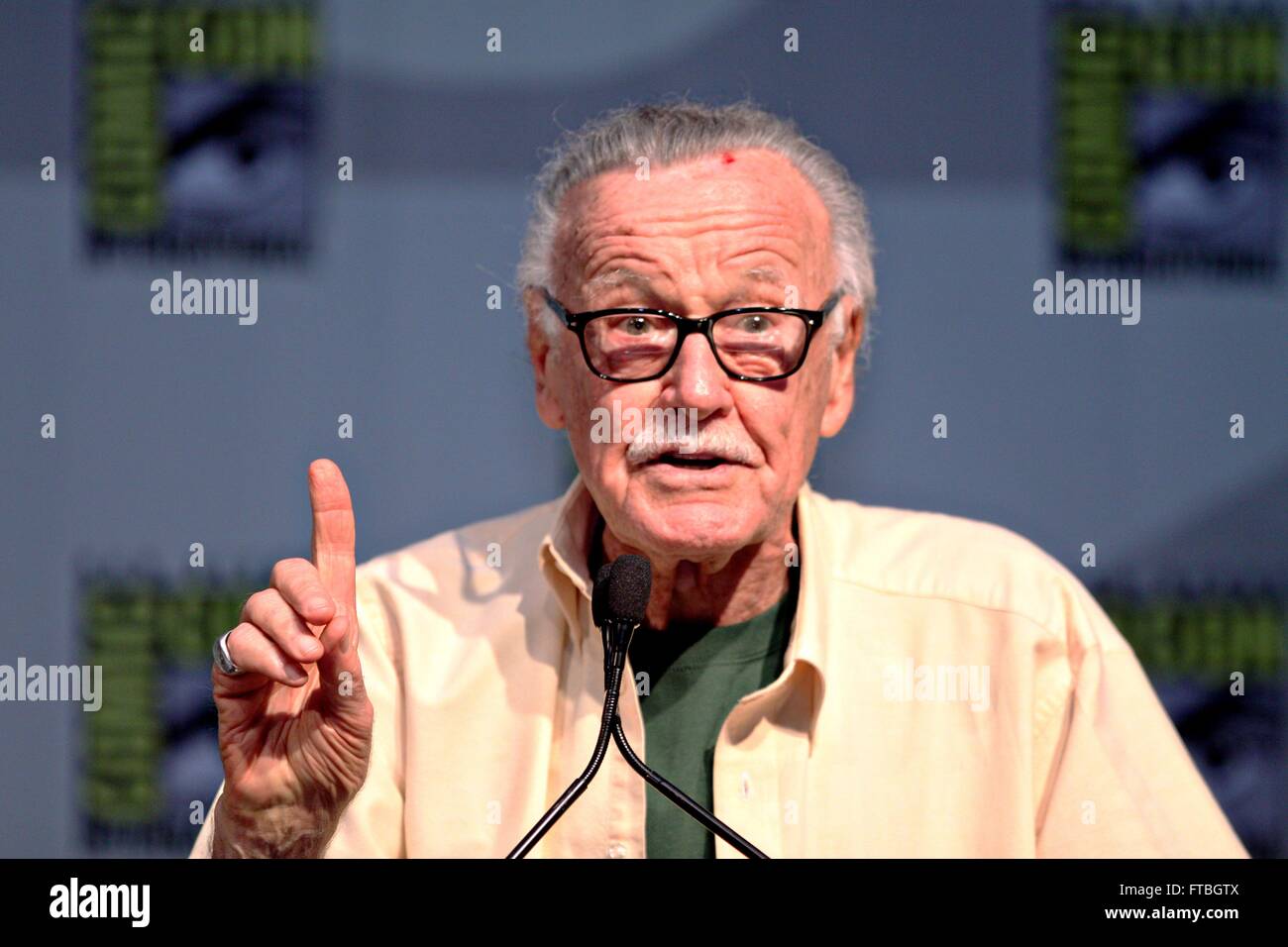 Comic book author and former head of Marvel Comics Stan Lee during the 2010 San Diego Comic Con July 23, 2010 in San Diego, California. Stock Photo