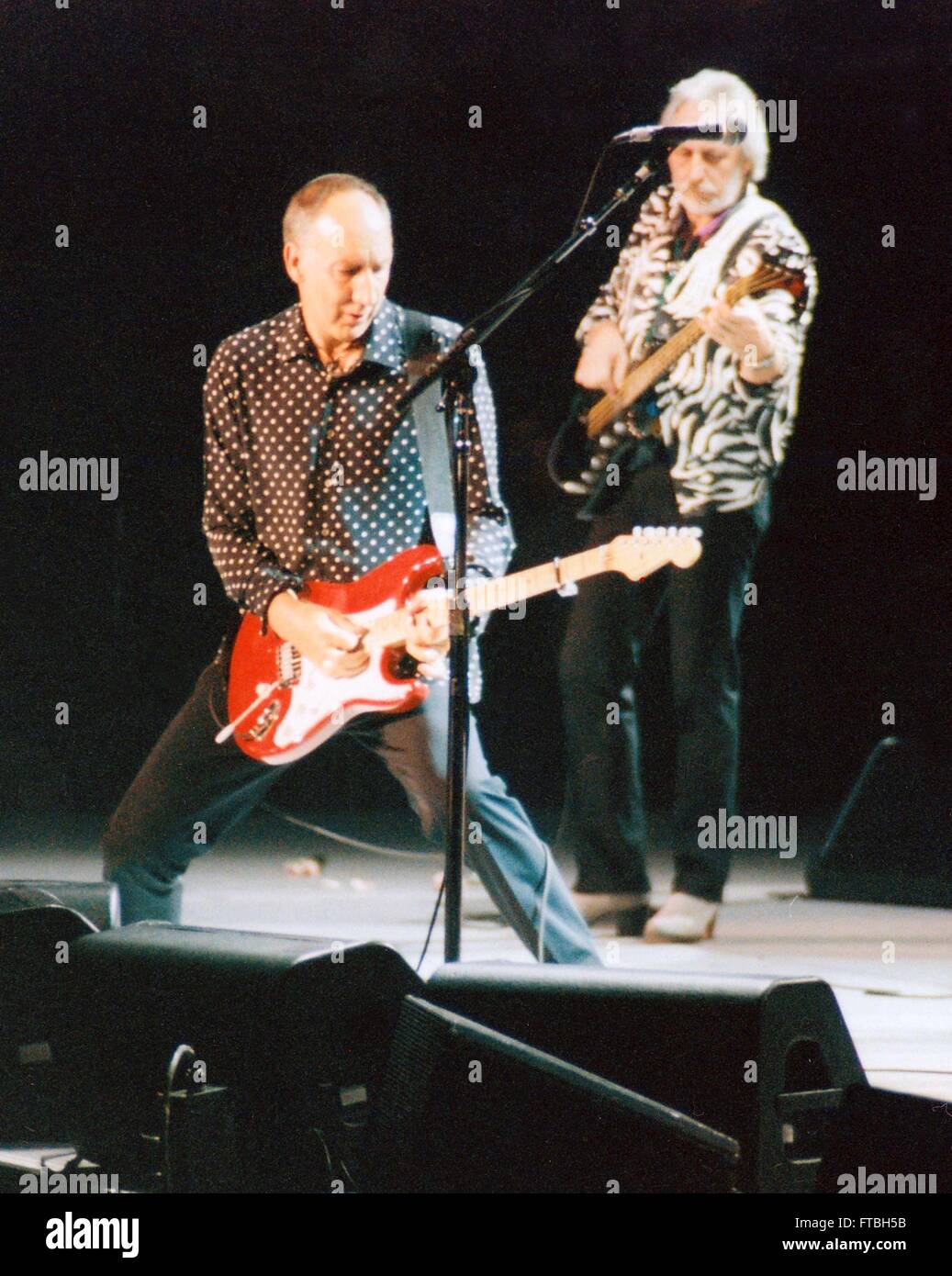 THE WHO , Pete Townshend , John Entwistle                                                   MADISON SQUARE GARDEN NEW YORK CITY 10-07-2000 PHOTO MICHAEL BRITO Stock Photo