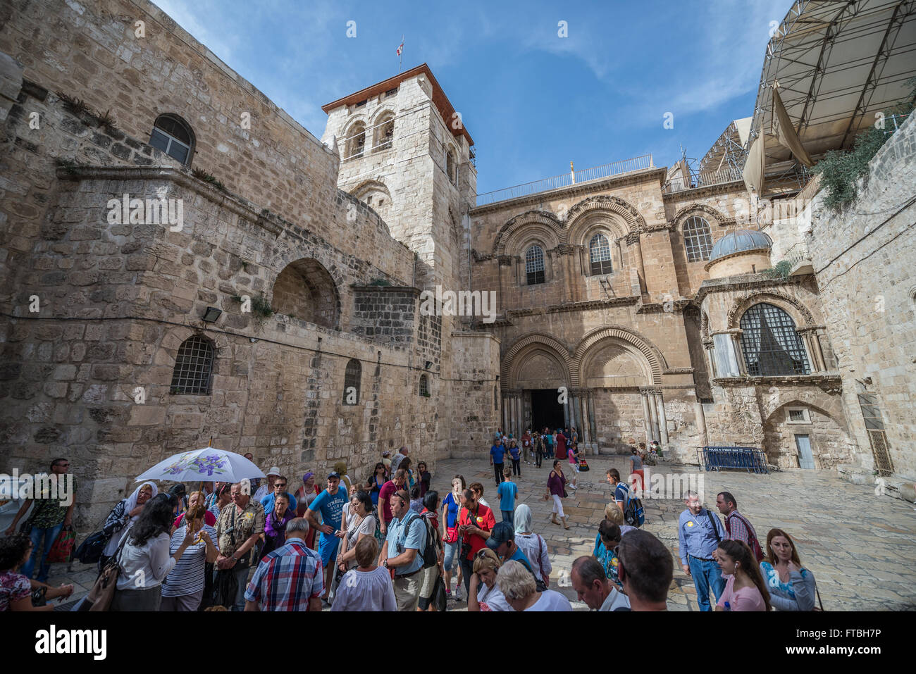 Exterior Of Holy Sepulchre Church Also Called Church Of Resurrection In 