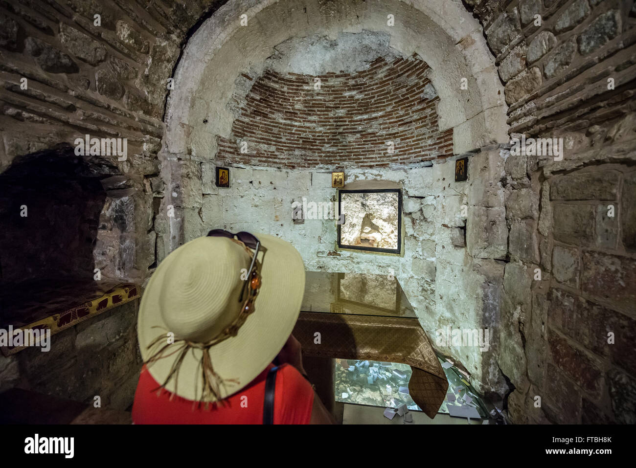 Rock of Calvary (Golgotha) in Holy Sepulchre Church also called Church