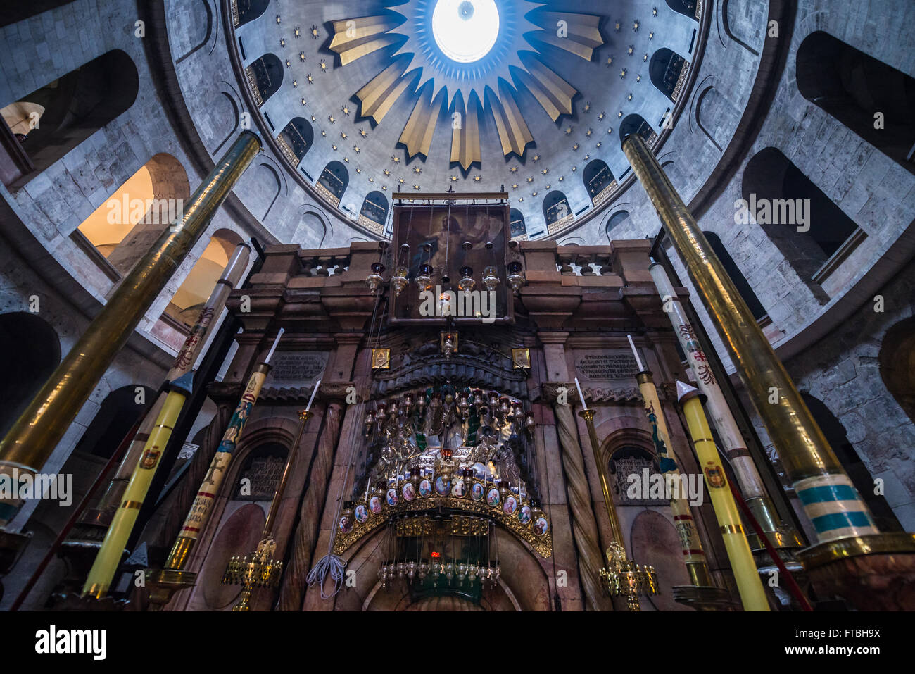 Aedicula in the Rotunda of Holy Sepulchre Church also called Church of  Resurrection in Christian Quarter, Jerusalem, Israel Stock Photo - Alamy