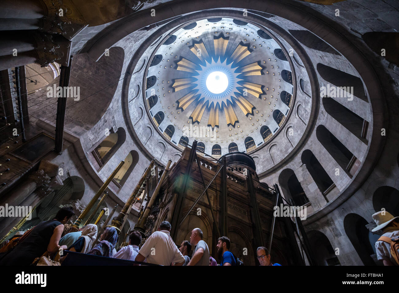 Aedicula in the Rotunda of Holy Sepulchre Church also called Church of Resurrection in Christian