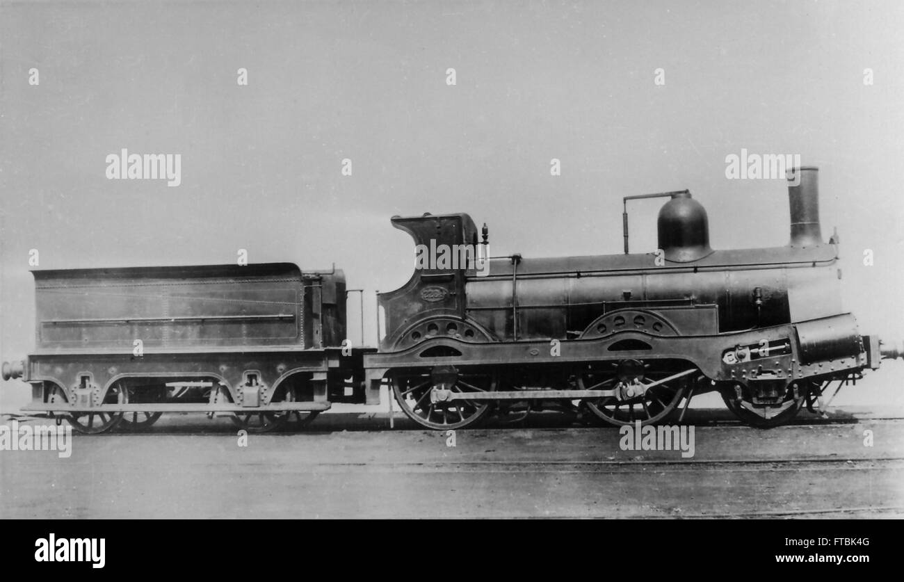 Caledonian Railway 2-4-0 steam locomotive No.228A Stock Photo