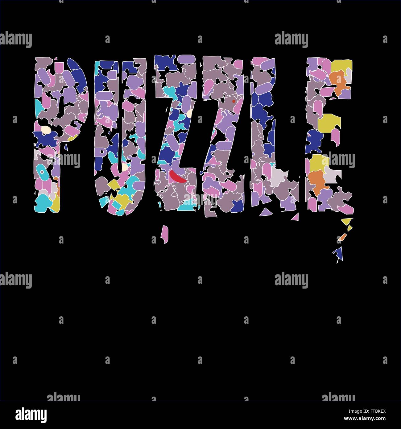 Puzzle Pieces Background Stock Vector Image & Art - Alamy