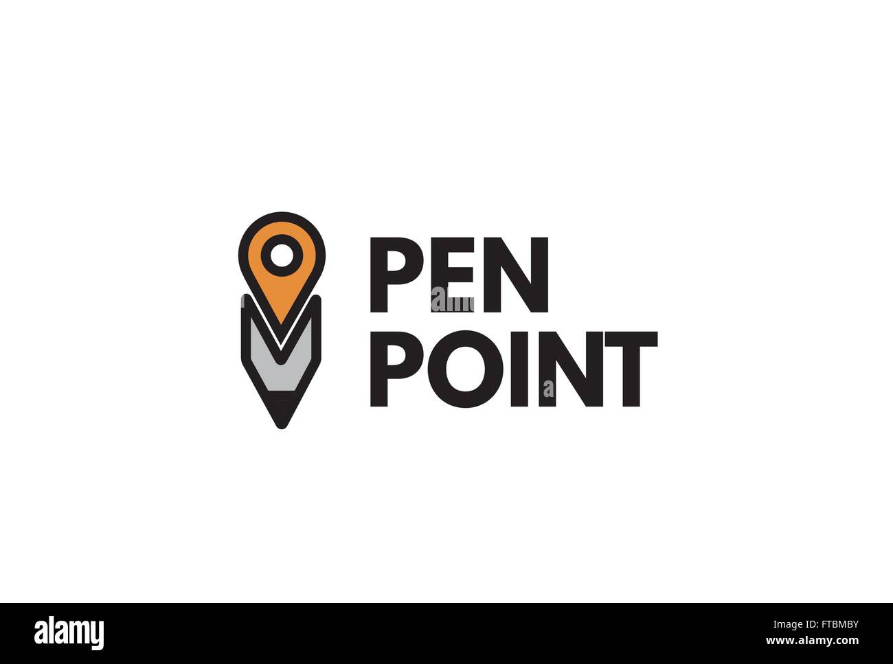 Pen Point Design Illustration Stock Vector