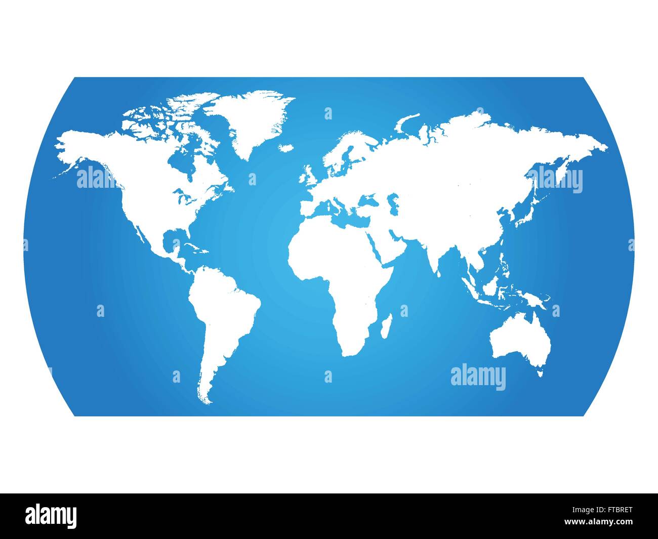 World Map Illustration Stock Vector