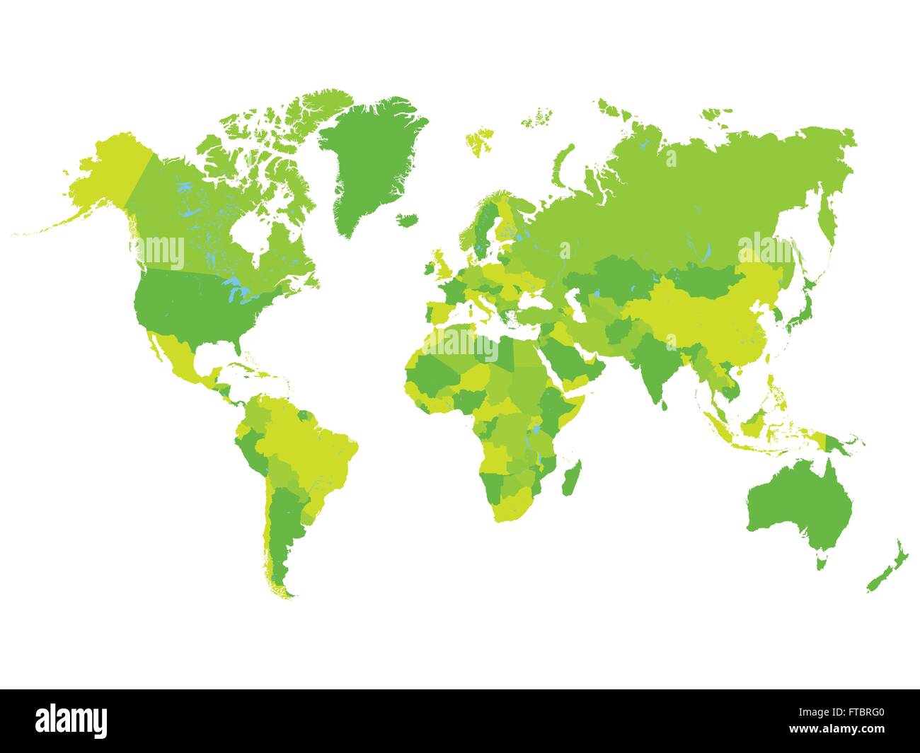 World Map Vector Illustration Stock Vector