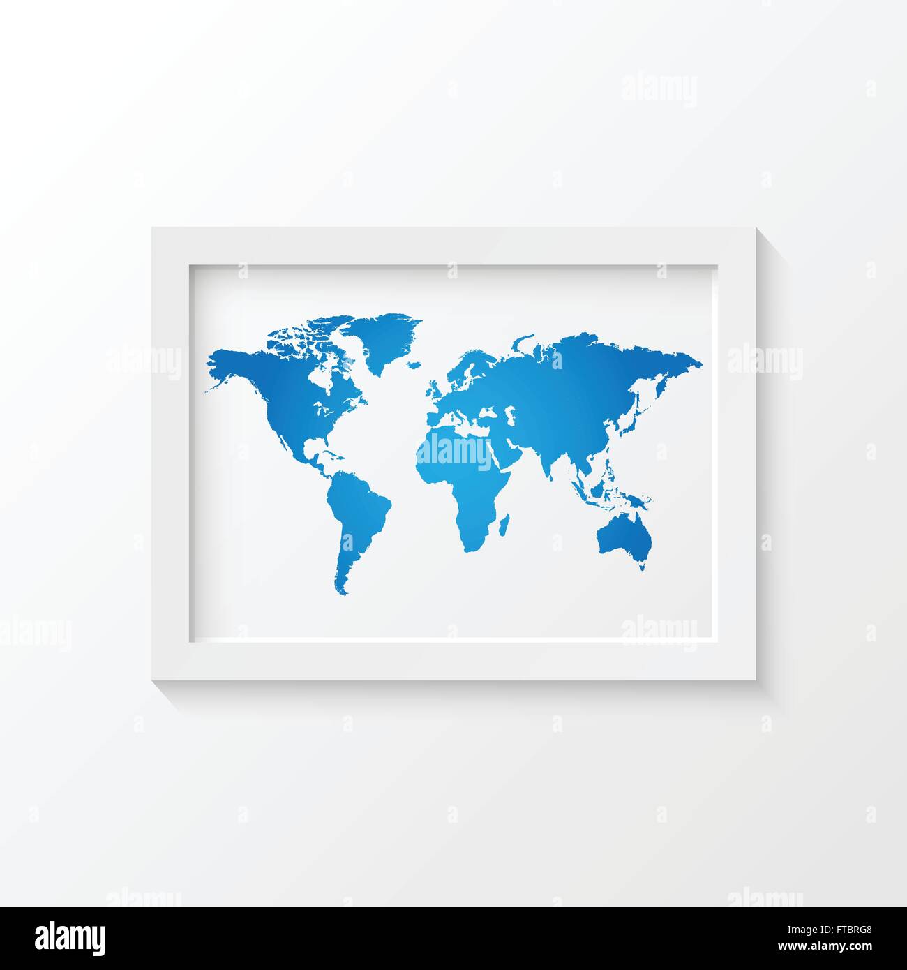 World map picture frame illustration Stock Vector Image & Art Alamy