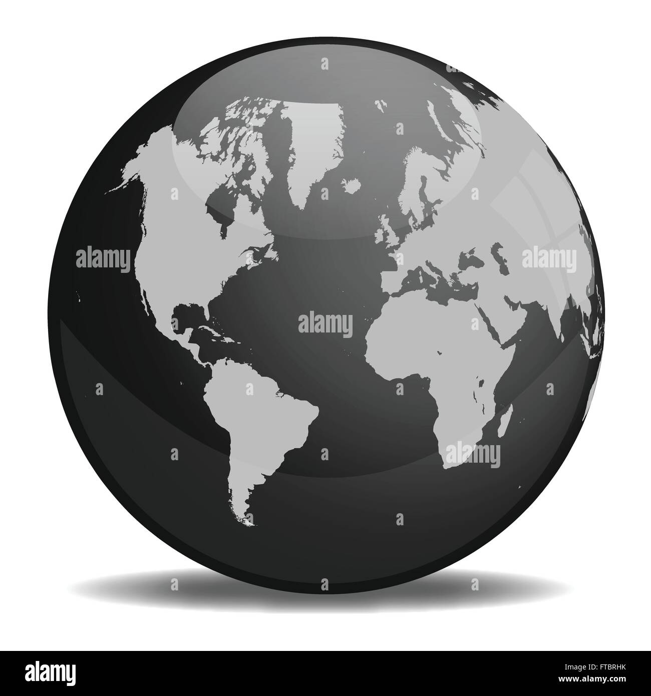 Black and Grey Earth Orb Stock Vector Image & Art Alamy