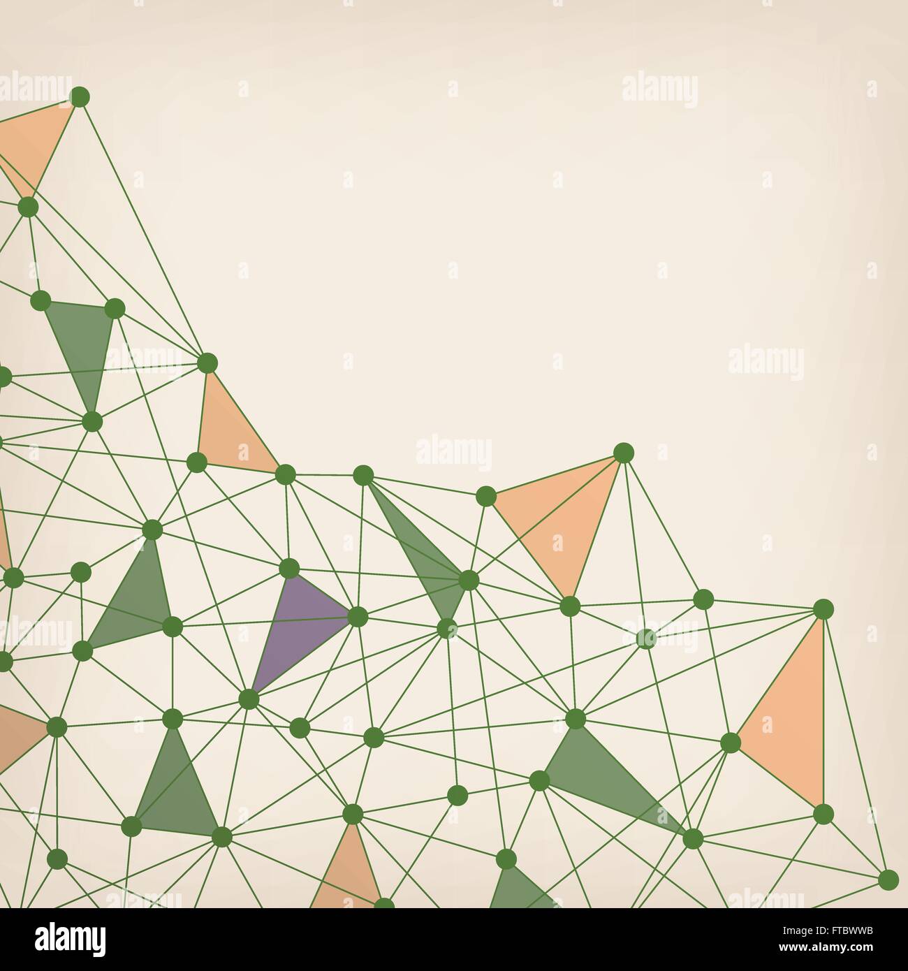 3D Abstract Mesh Background with Circles, Lines and Shapes. Vector ...