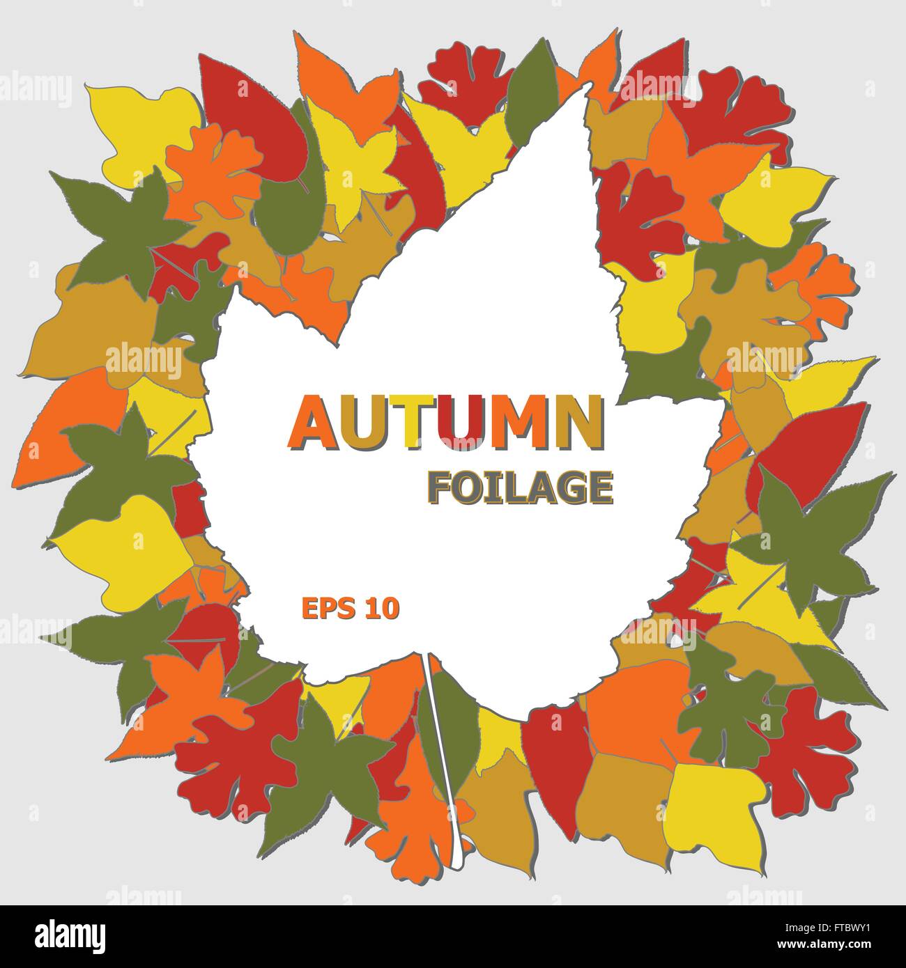 Autumn Leaf Background Stock Vector Image & Art - Alamy