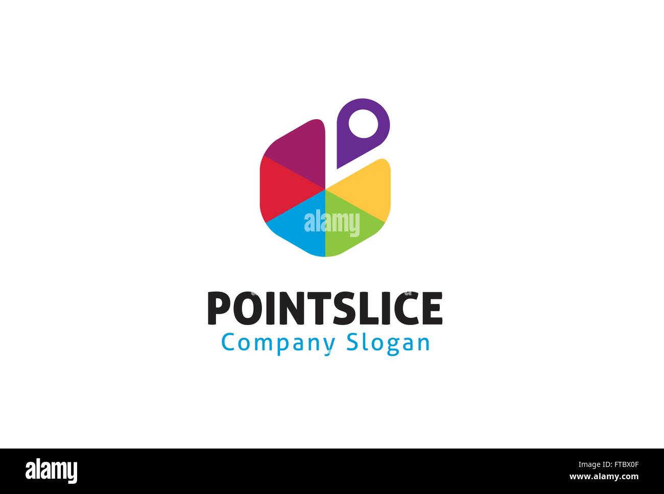 Point Slice Design Illustration Stock Vector