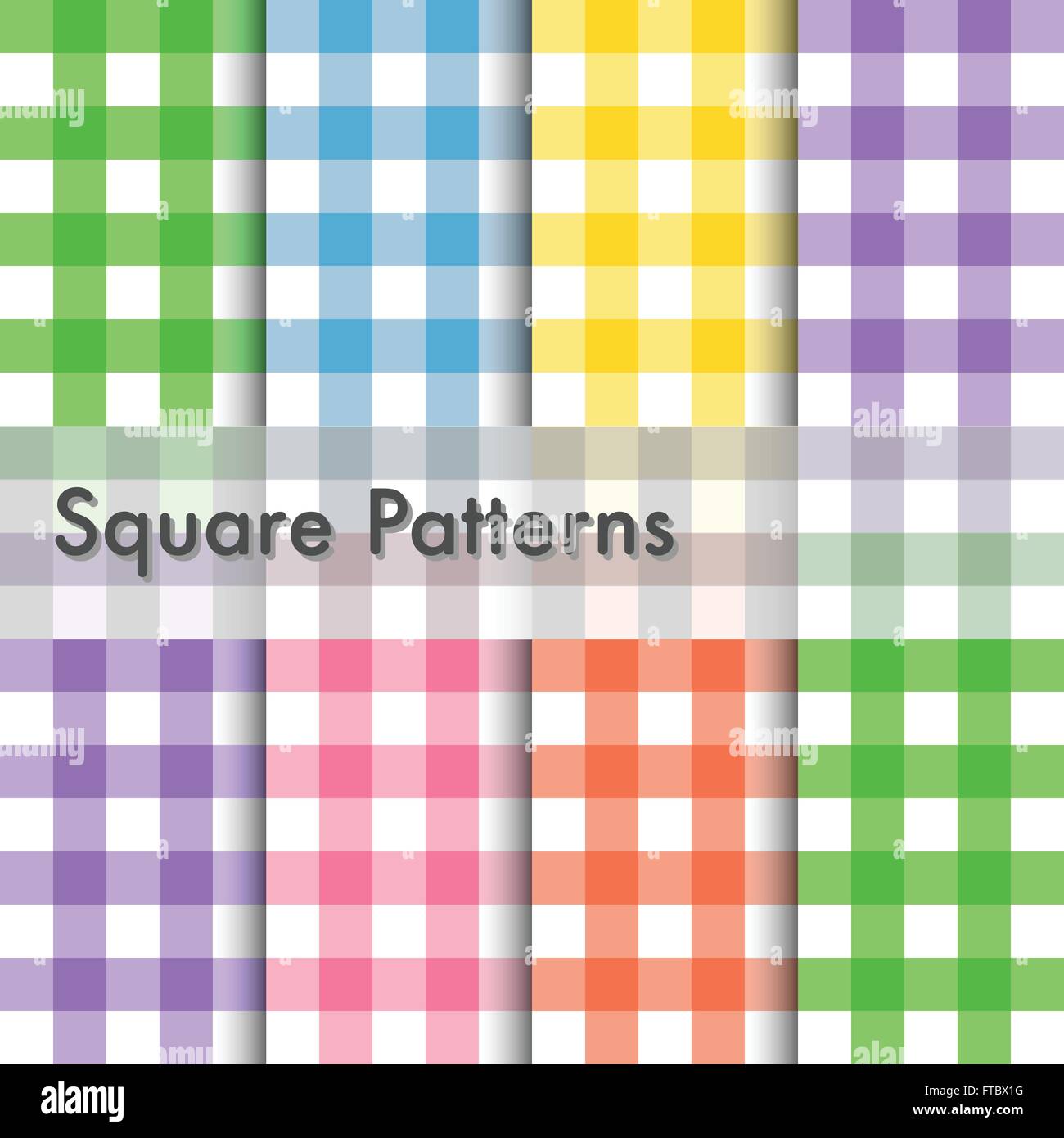 Square patterns illustration Stock Vector