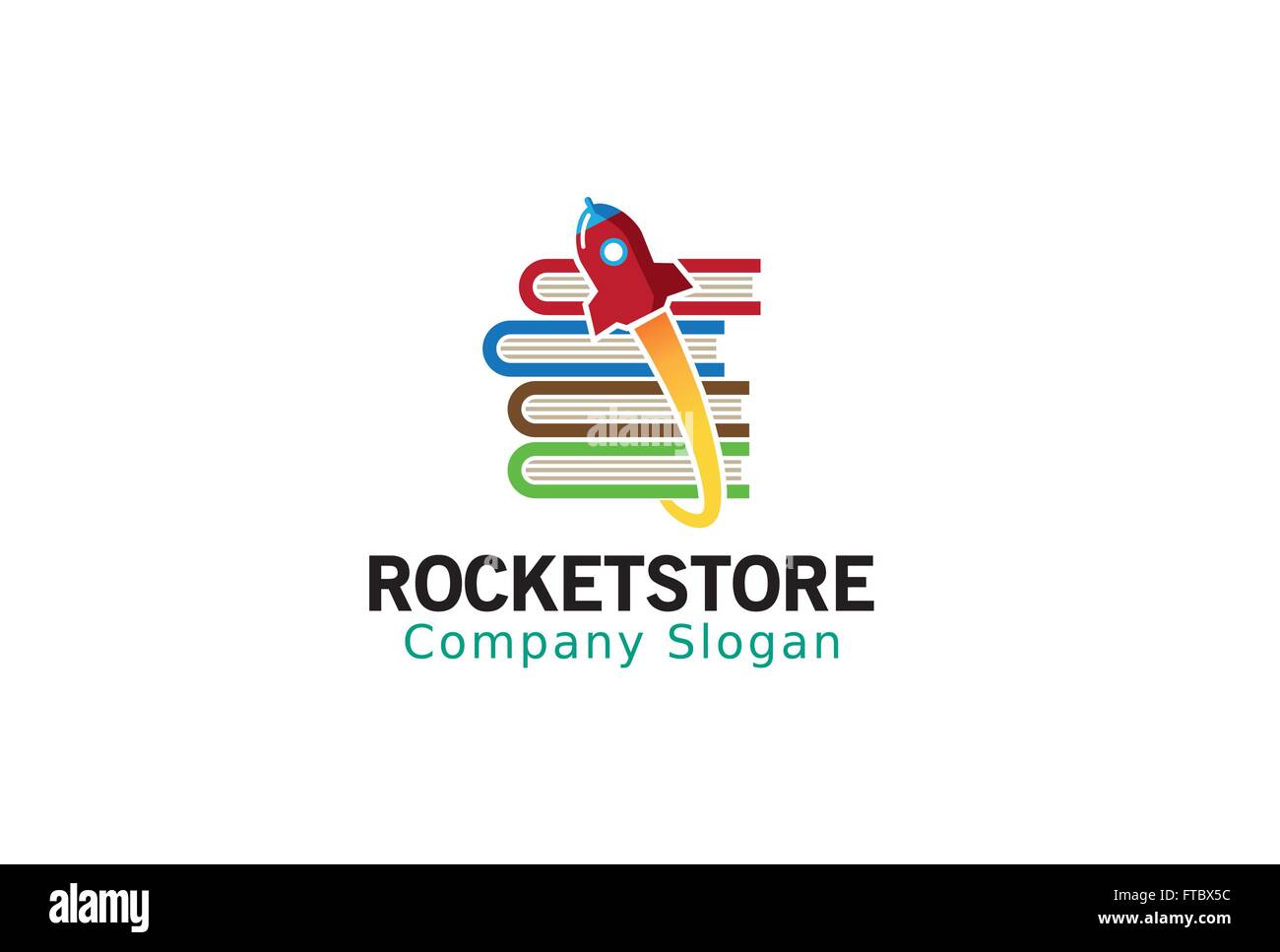 Rocket Store Design Illustration Stock Vector