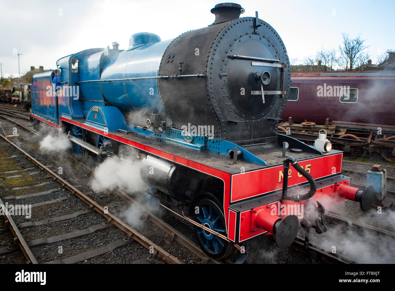 Merlin Steam Engine Mini Whitehead steam train hi-res stock photography and images - Alamy