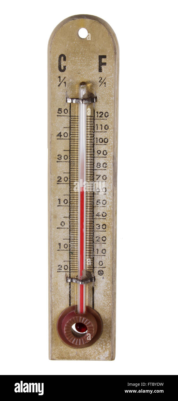 Mercury thermometer old Cut Out Stock Images & Pictures - Alamy