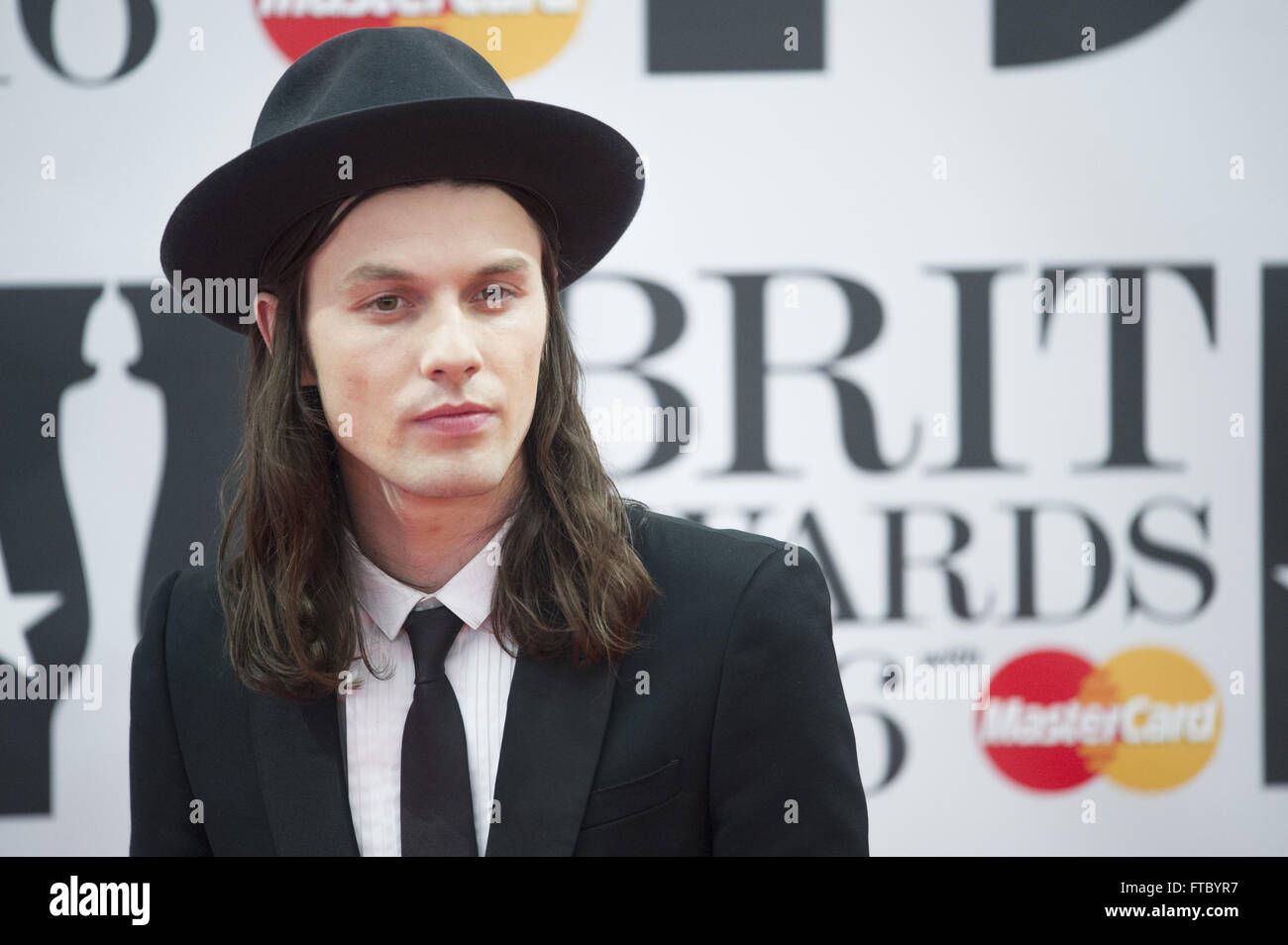 Celebrities attends the Brit Awards 2016 at the O2 Arena in London ...