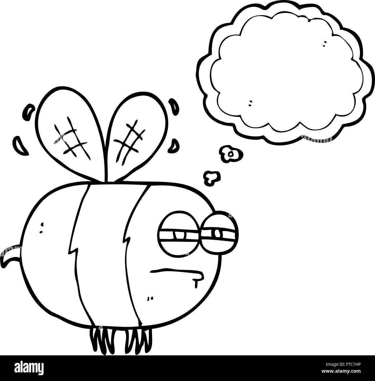 Cartoon insect bubble Black and White Stock Photos & Images - Alamy