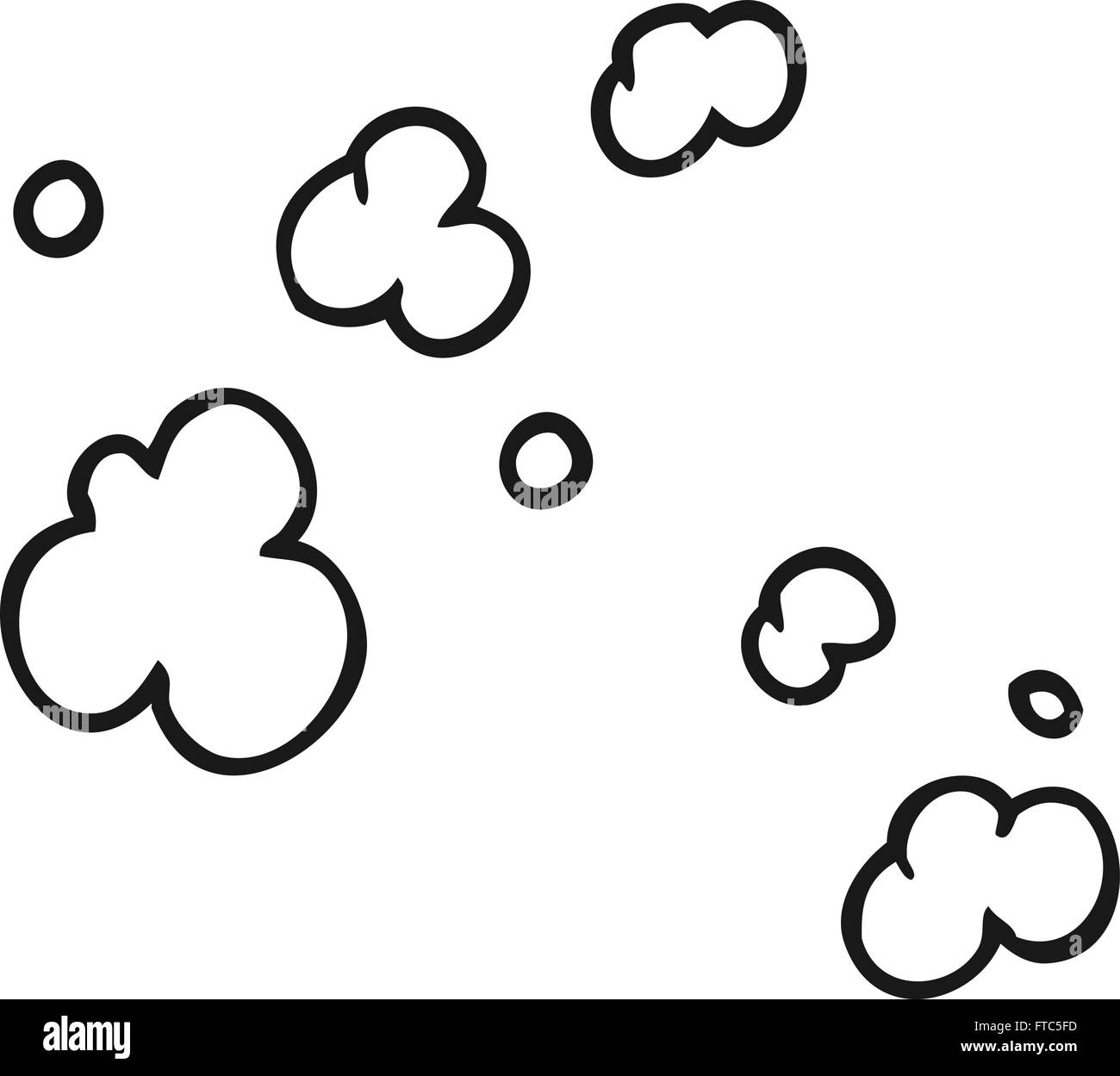 freehand drawn black and white cartoon puff of smoke symbol Stock ...