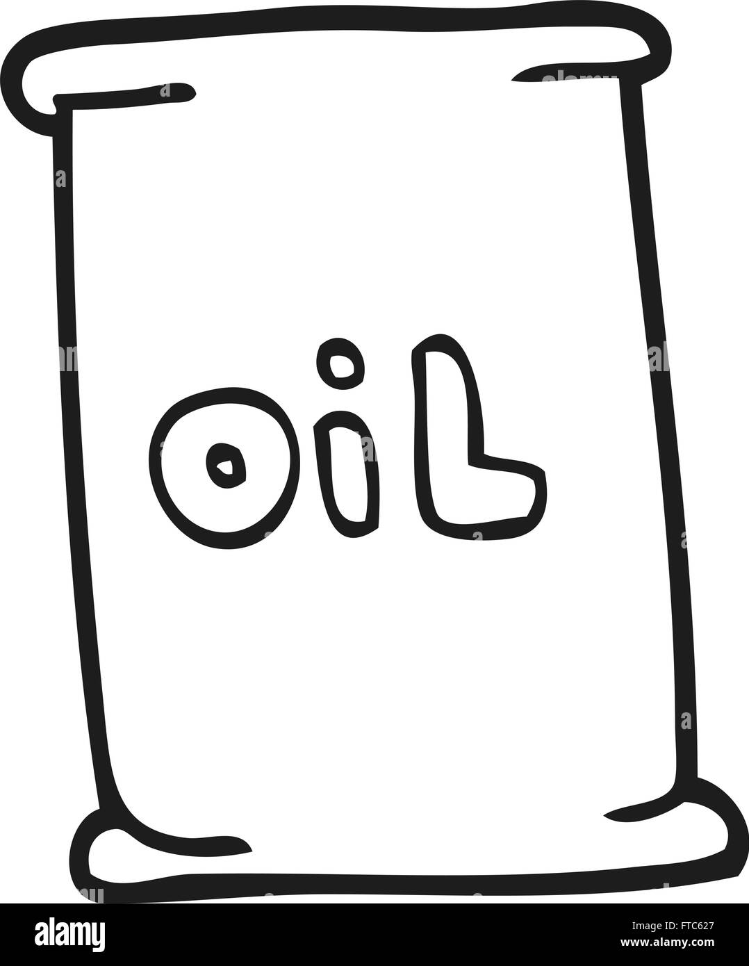 Oil can freehand Royalty Free Vector Image - VectorStock