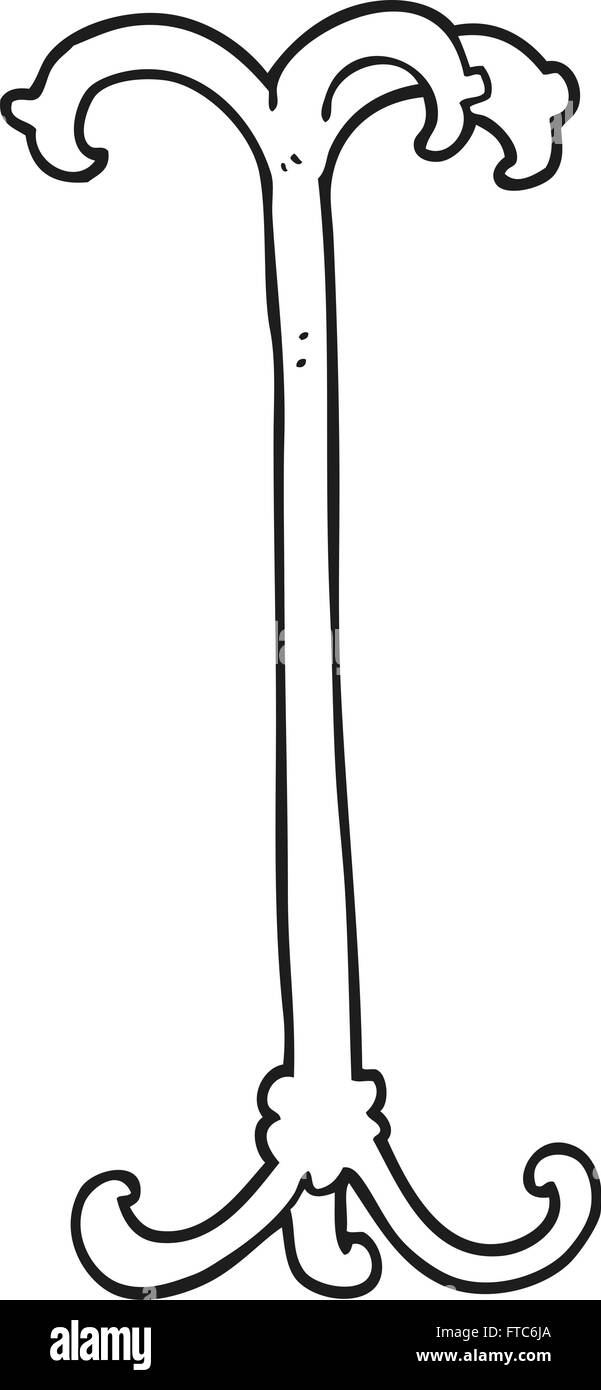 freehand drawn black and white cartoon coat stand Stock Vector Image & Art Alamy