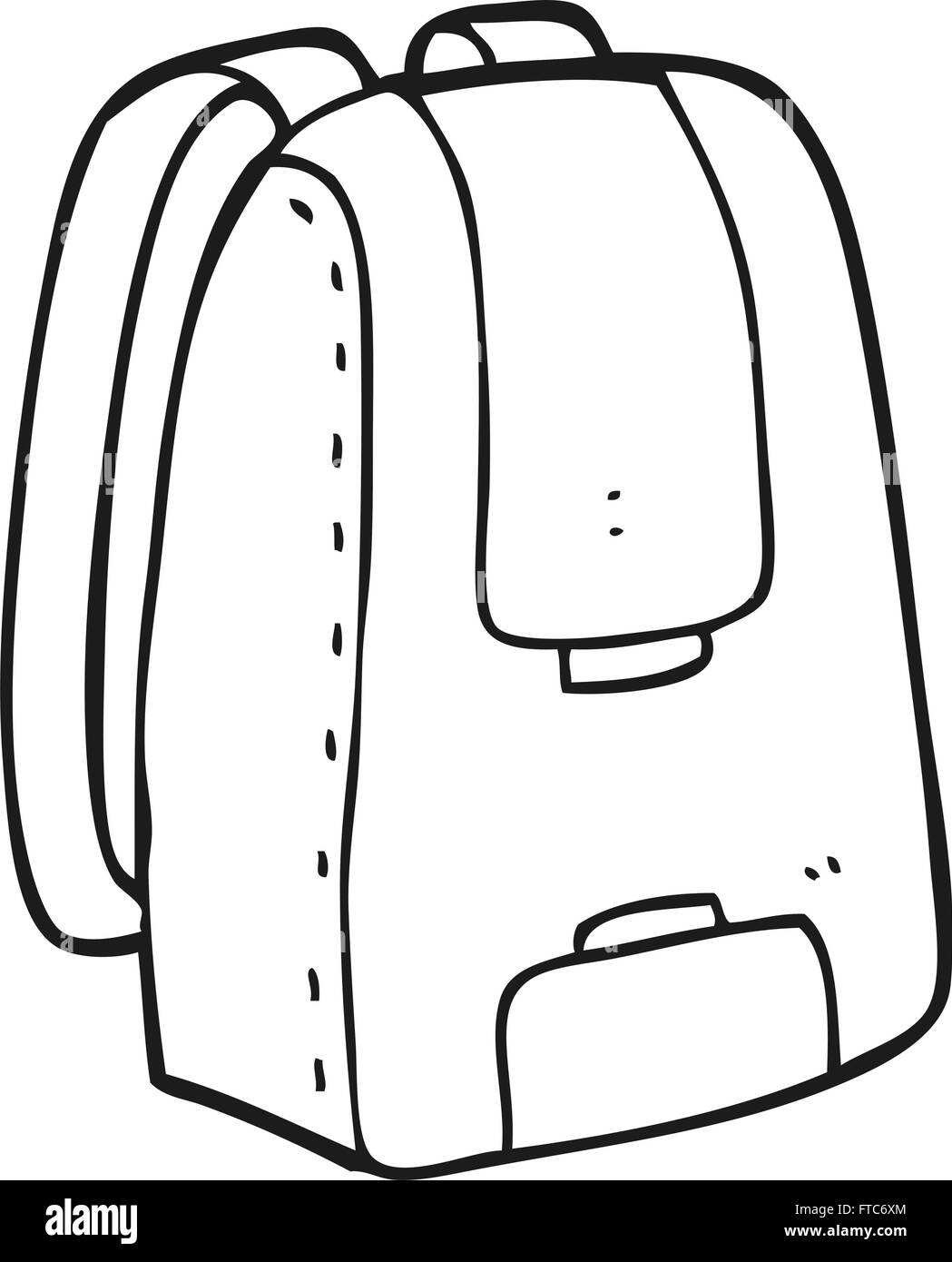 freehand drawn black and white cartoon bag Stock Vector Image & Art Alamy