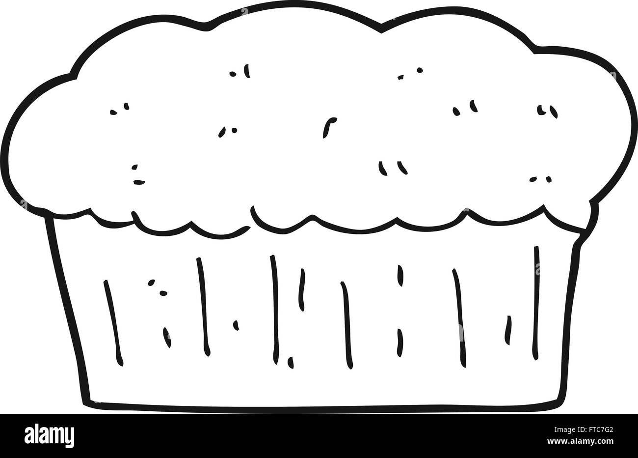 freehand drawn black and white cartoon loaf of bread Stock Vector Image ...