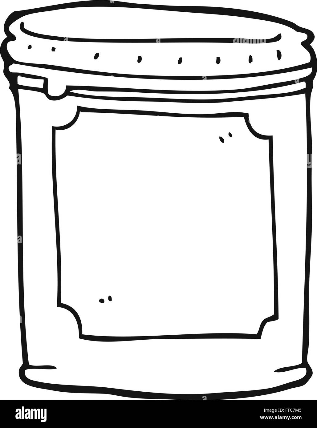 freehand drawn black and white cartoon jam Stock Vector Image & Art - Alamy