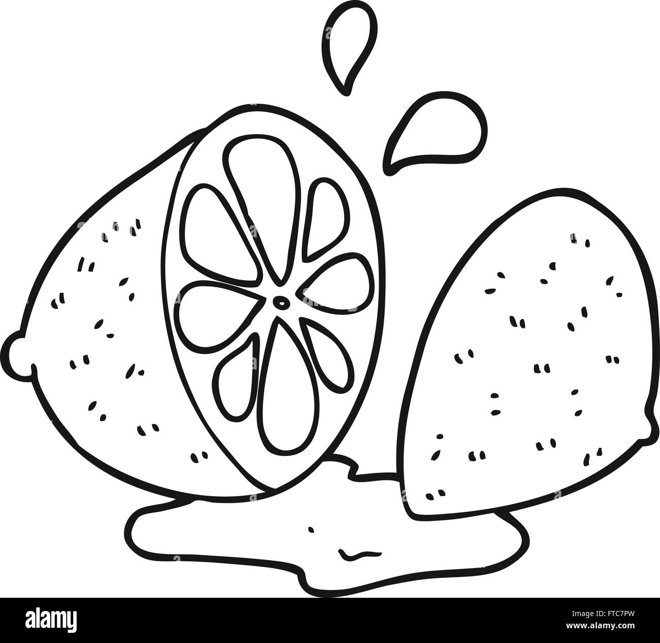 Lemon Black And White Clipart