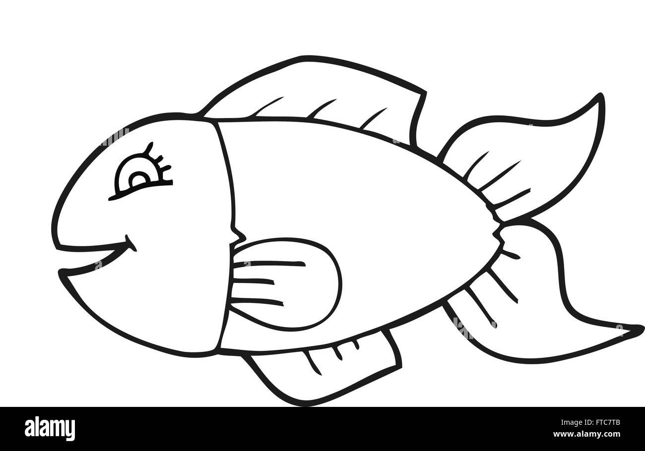 freehand drawn black and white cartoon fish Stock Vector Image & Art - Alamy freehand drawn black and white cartoon fish Stock Vector Image & Art - Alamy