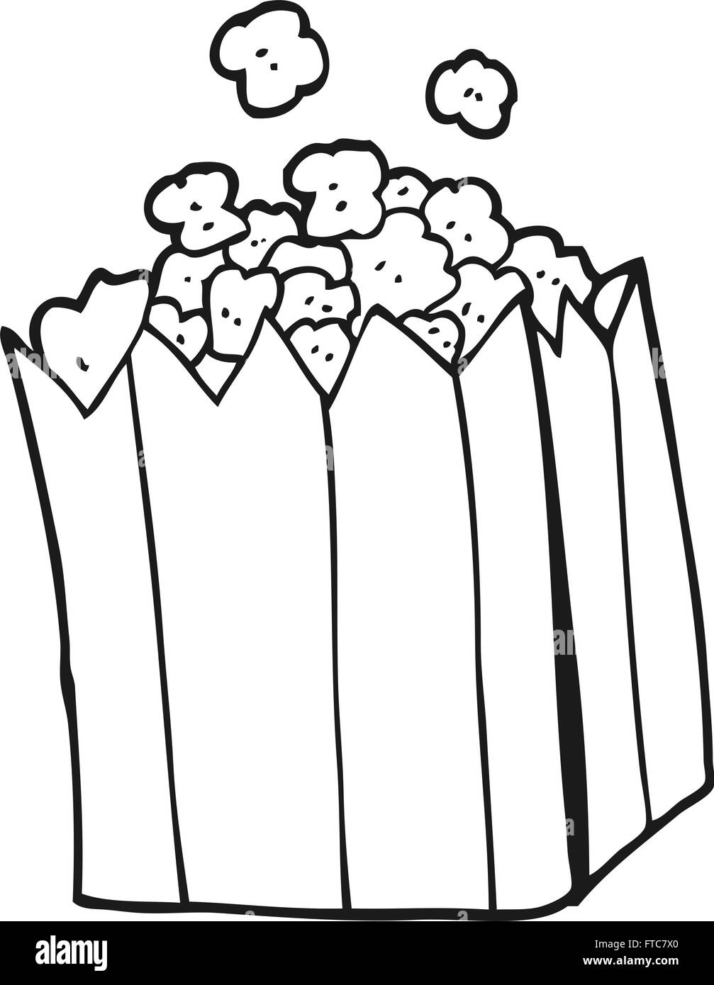 Popcorn Kernel Clipart Black And White