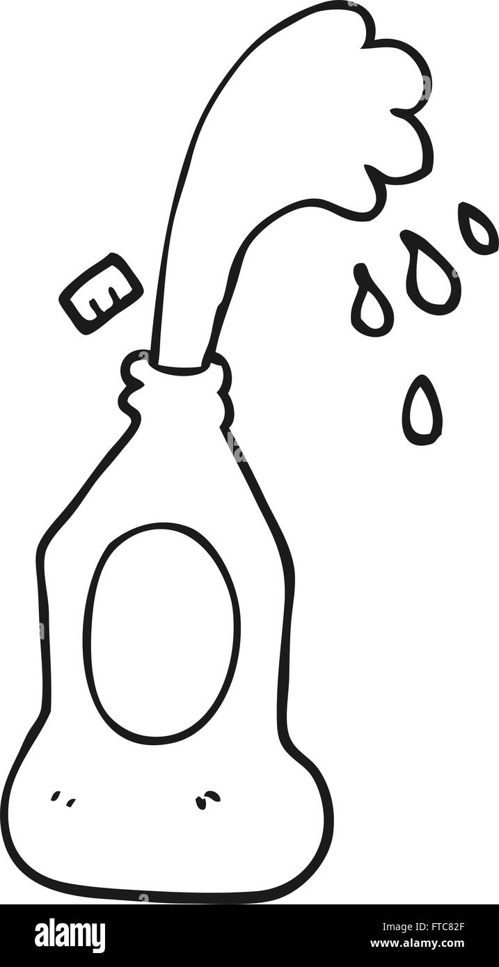 Freehand retro cartoon squirting lotion Black and White Stock Photos & Images Alamy
