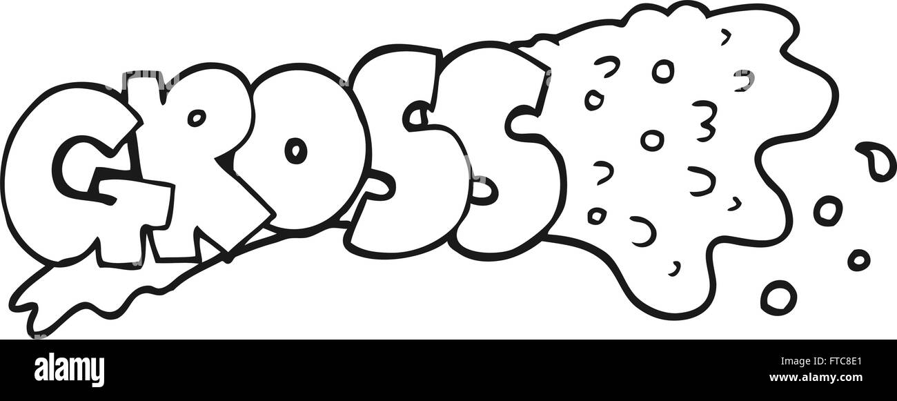 gross freehand drawn black and white cartoon Stock Vector Image & Art ...