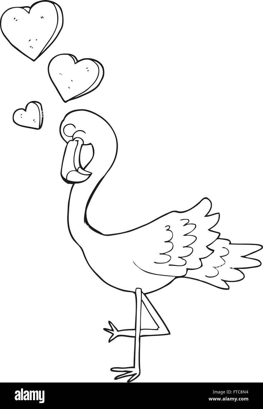 Cartoon illustration flamingo in love hi-res stock photography and images -  Alamy