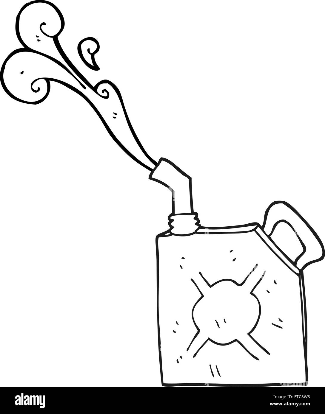 freehand drawn black and white cartoon fuel can Stock Vector Image & Art Alamy