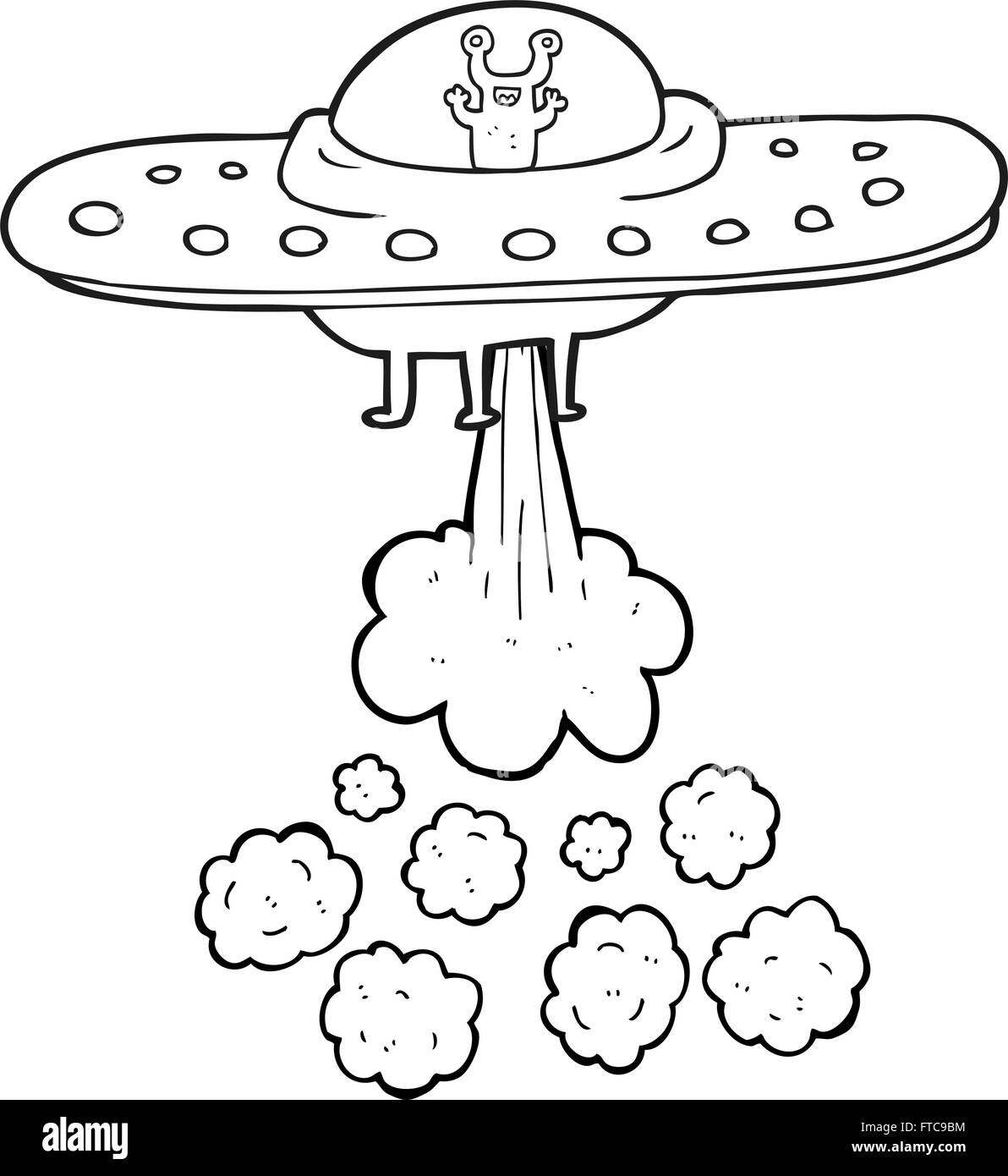 Flying Saucer Coloring Pages