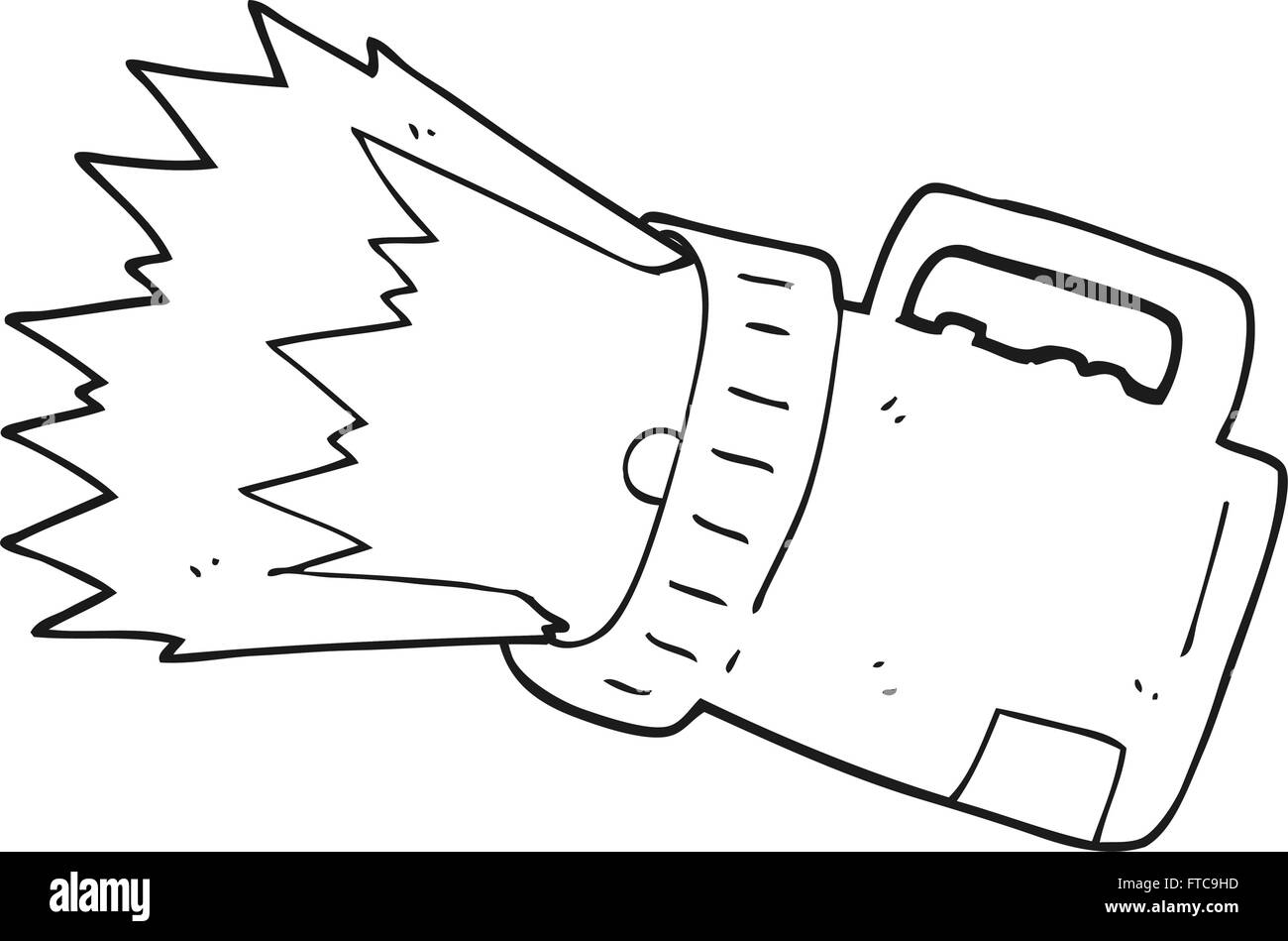freehand drawn black and white cartoon torch Stock Vector Image & Art