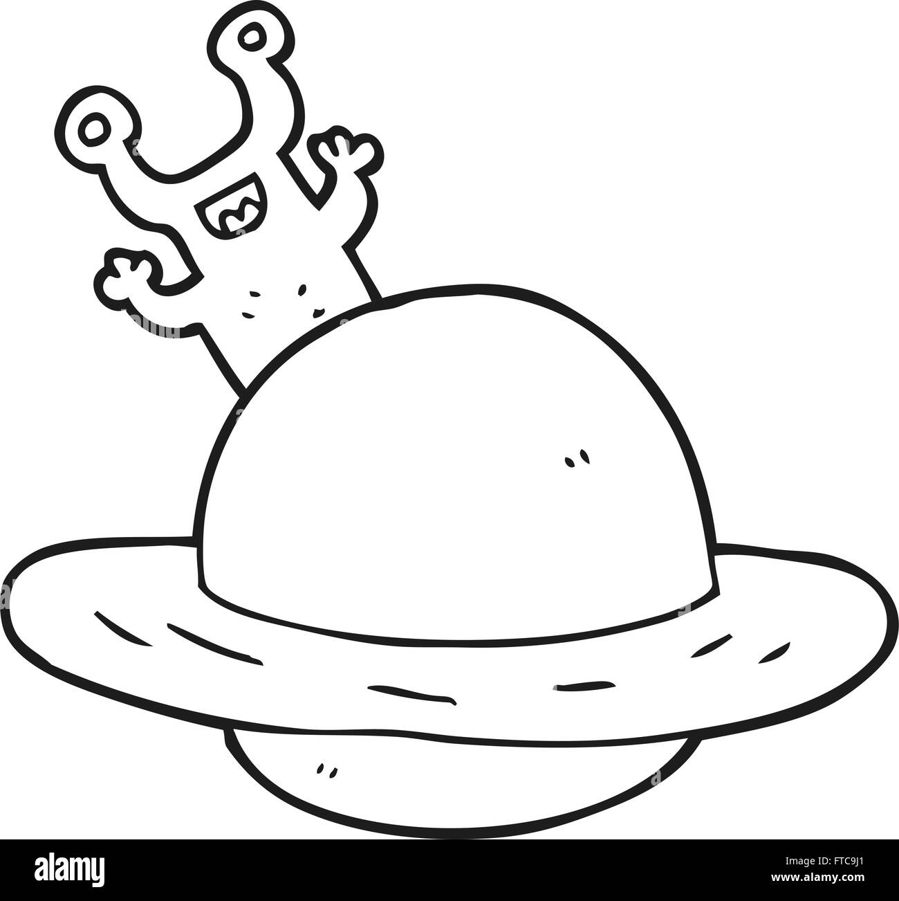 Planet hand drawn clipart Black and White Stock Photos & Images - Alamy