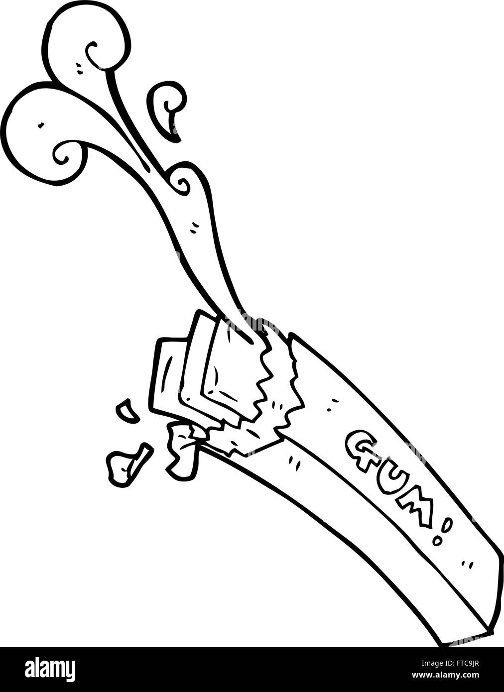 stick of gum clip art black and white