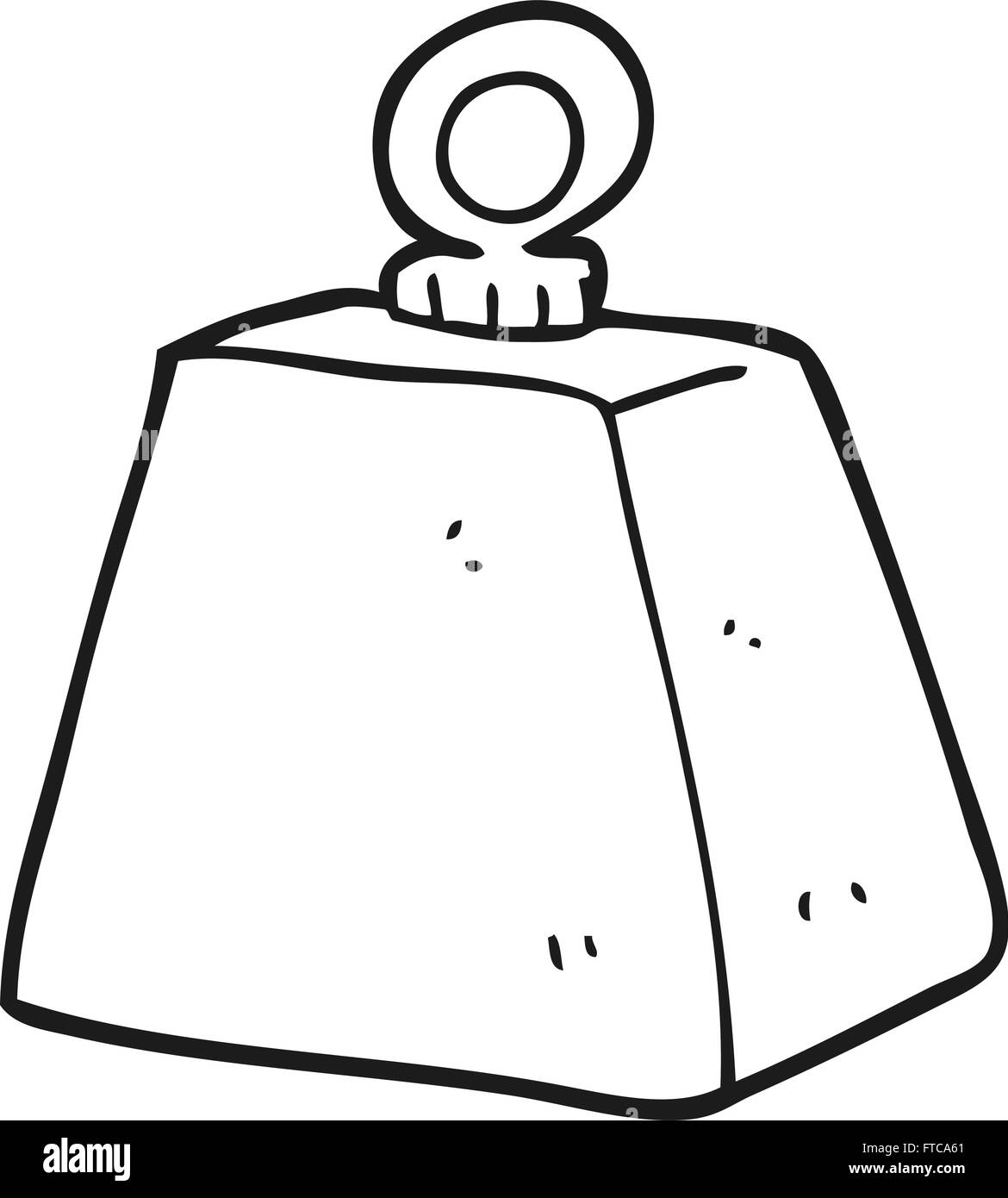 freehand drawn black and white cartoon heavy weight Stock Vector Image