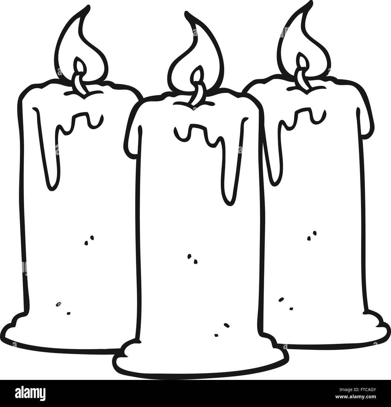 Candle Clipart Black And White