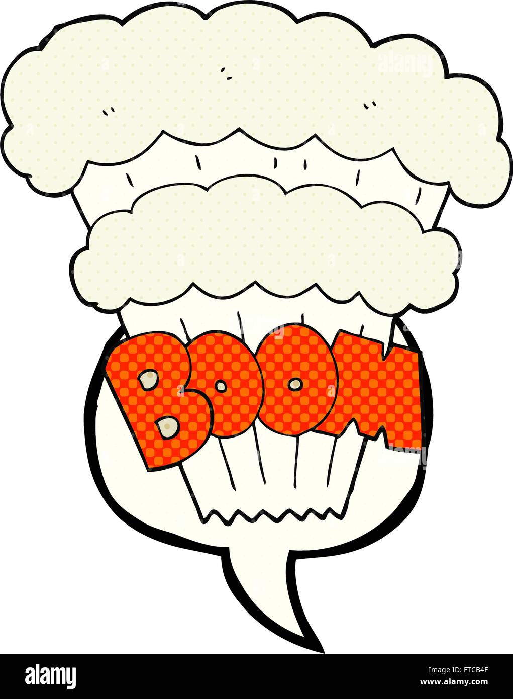 freehand drawn comic book speech bubble cartoon explosion Stock Vector ...