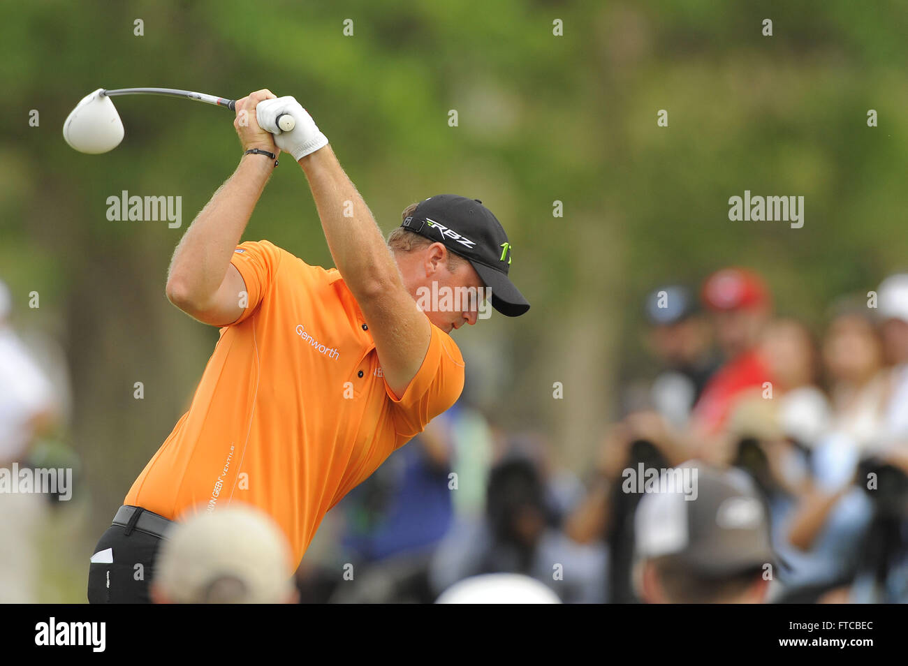 Doral, Fla, USA. 11th Mar, 2012. Peter Hanson during the World Golf Championship Cadillac Championship on the TPC Blue Monster Course at Doral Golf Resort And Spa on March 11, 2012 in Doral, Fla. ZUMA PRESS/ Scott A. Miller. © Scott A. Miller/ZUMA Wire/Alamy Live News Stock Photo