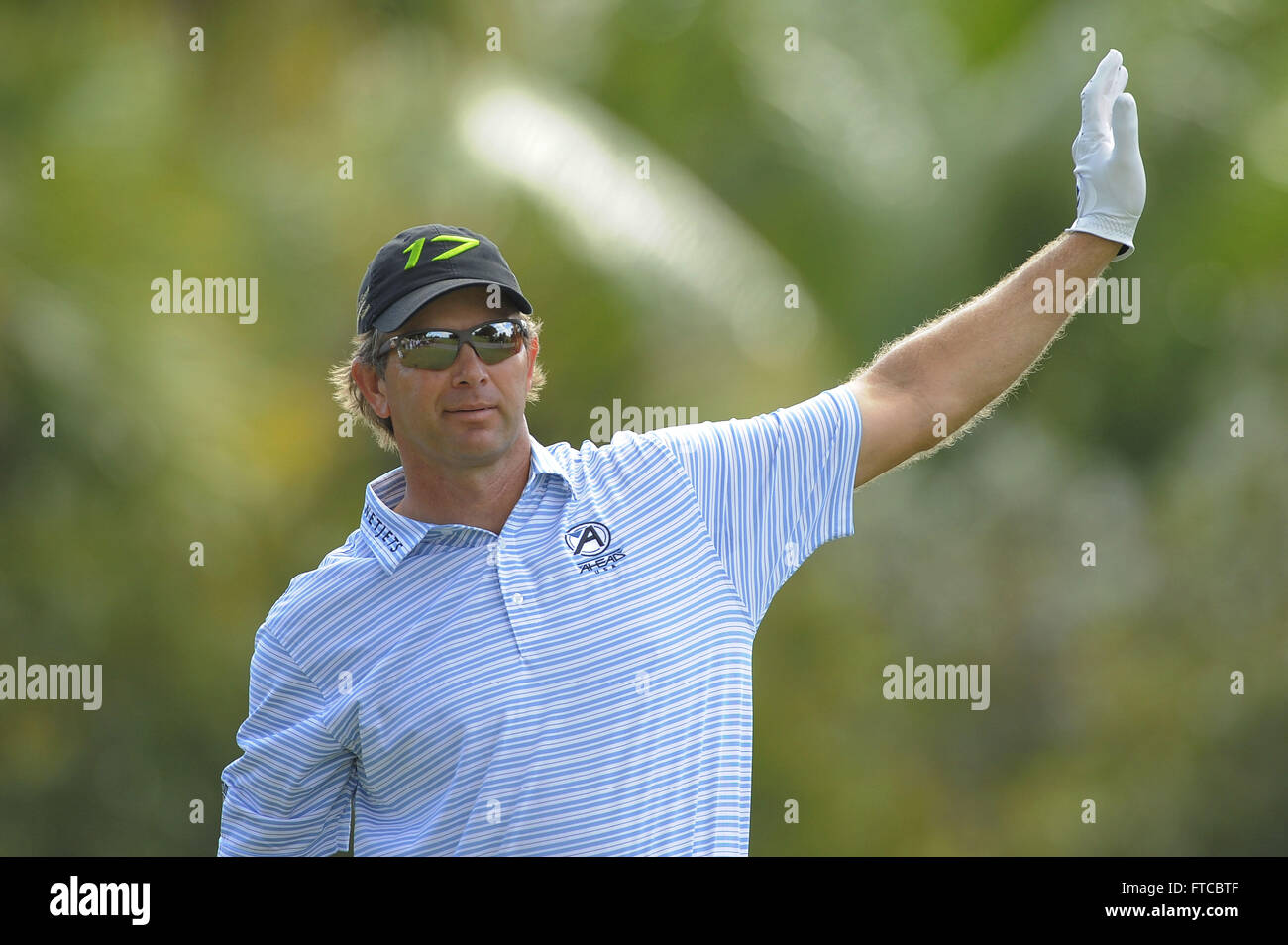 Doral, Fla, USA. 11th Mar, 2012. Retief Goosen during the final round of the World Golf Championship Cadillac Championship on the TPC Blue Monster Course at Doral Golf Resort And Spa on March 11, 2012 in Doral, Fla. ZUMA PRESS/ Scott A. Miller. © Scott A. Miller/ZUMA Wire/Alamy Live News Stock Photo