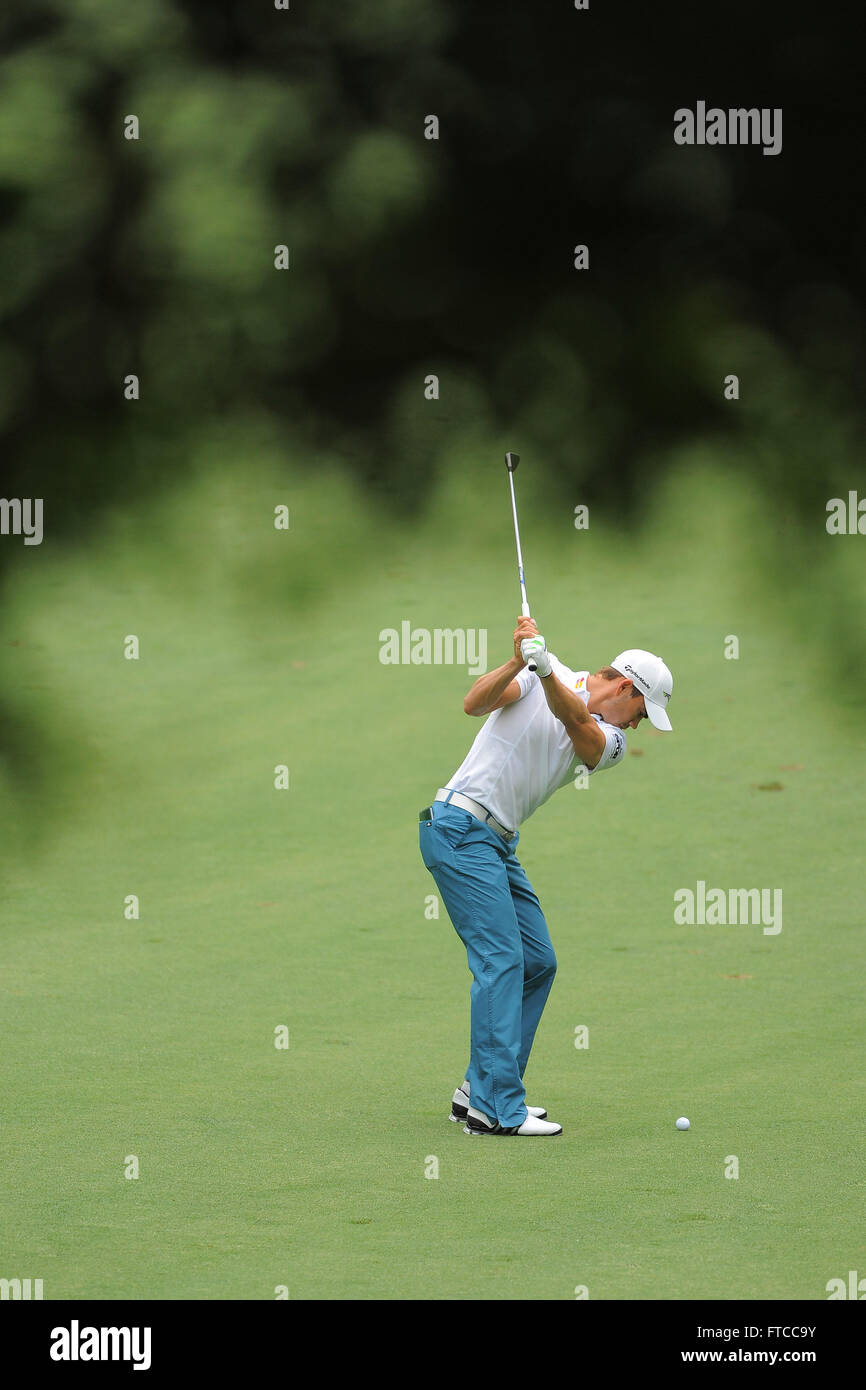 Charlotte, North Carolina, USA. 6th May, 2012. Camilo Villegas during the final round of the Wells Fargo Championship at the Quail Hollow Club on May 6, 2012 in Charlotte, N.C. ZUMA PRESS/ Scott A. Miller. © Scott A. Miller/ZUMA Wire/Alamy Live News Stock Photo