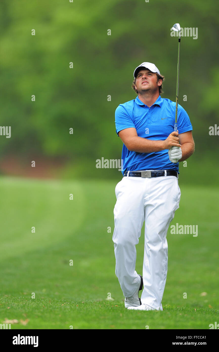 Charlotte, North Carolina, USA. 6th May, 2012. Patrick Reed during the final round of the Wells Fargo Championship at the Quail Hollow Club on May 6, 2012 in Charlotte, N.C. ZUMA PRESS/ Scott A. Miller. © Scott A. Miller/ZUMA Wire/Alamy Live News Stock Photo