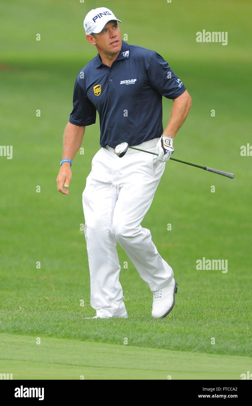 Charlotte, North Carolina, USA. 6th May, 2012. Lee Westwood during the final round of the Wells Fargo Championship at the Quail Hollow Club on May 6, 2012 in Charlotte, N.C. ZUMA PRESS/ Scott A. Miller. © Scott A. Miller/ZUMA Wire/Alamy Live News Stock Photo