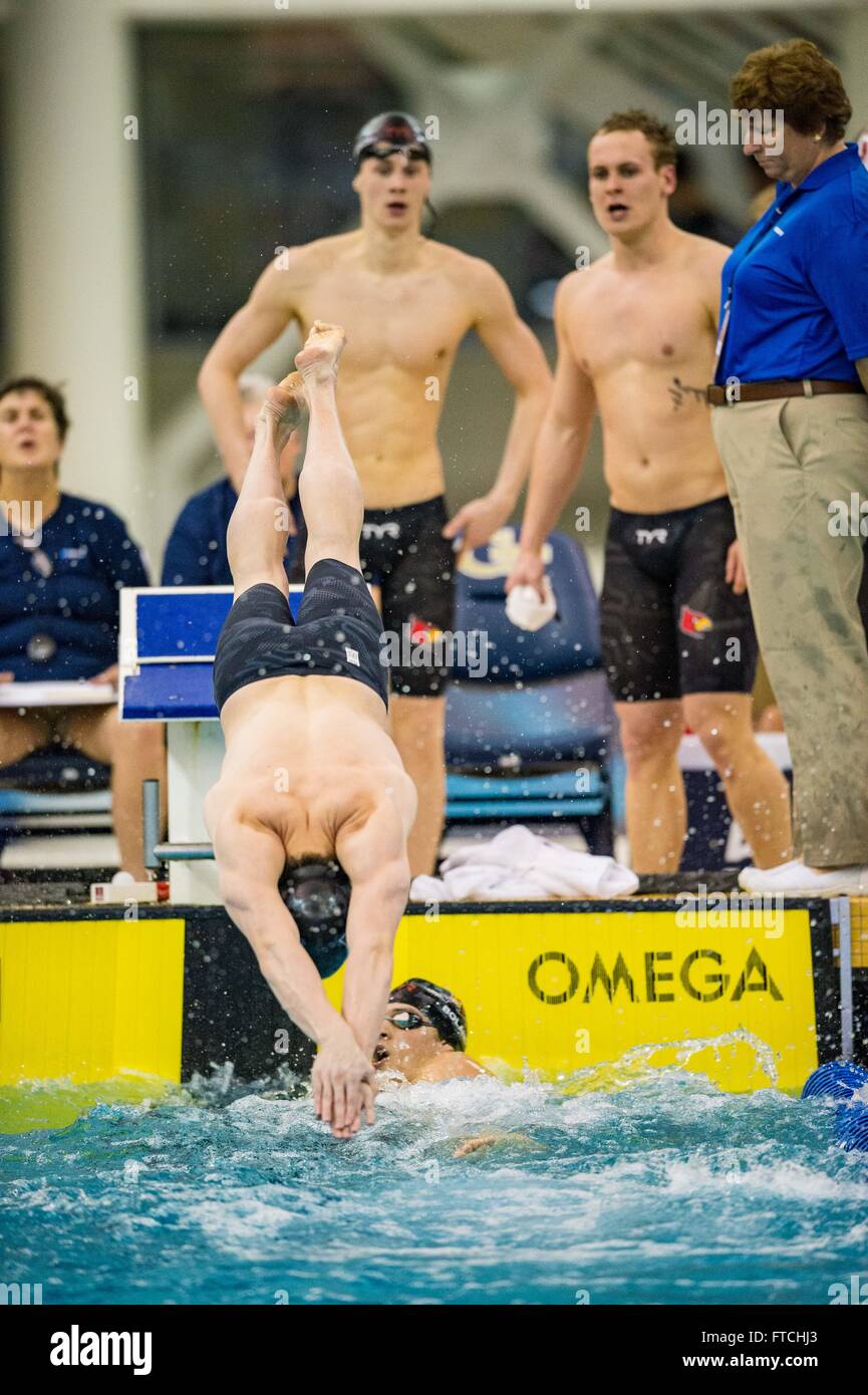 Ncaa mens swimming and diving championship hires stock photography and